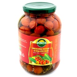 Огурцы и помидоры маринованные (1300г)