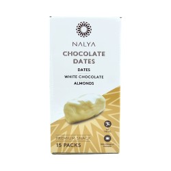 NALYA Chocolate dates - white choco & almond (450 g)
