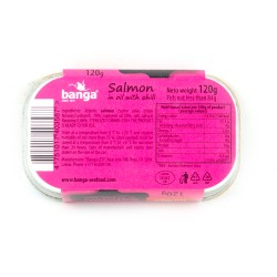 Salmon in oil with chili