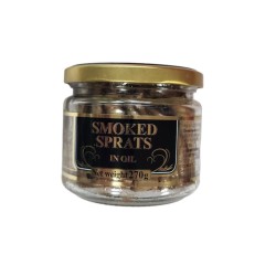 Smoked sprats in oil - riga gold