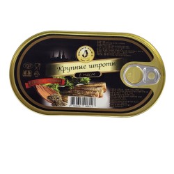 Крупные шпроты в масле с пряностями (190г)
