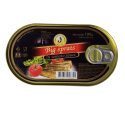 Big sprats in tomato sauce (190g)