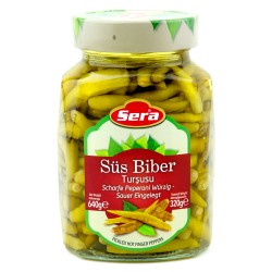 Pickled hot finger peppers in brine "Sera" (640gr)